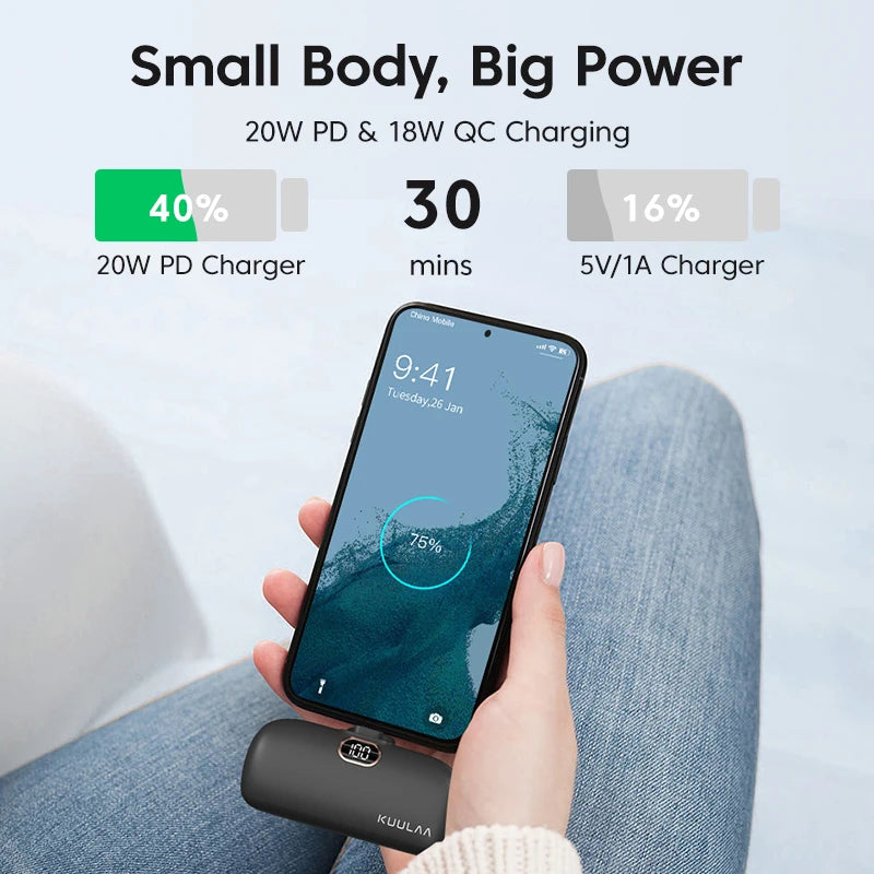 5000mAh Mini Portable Power Bank