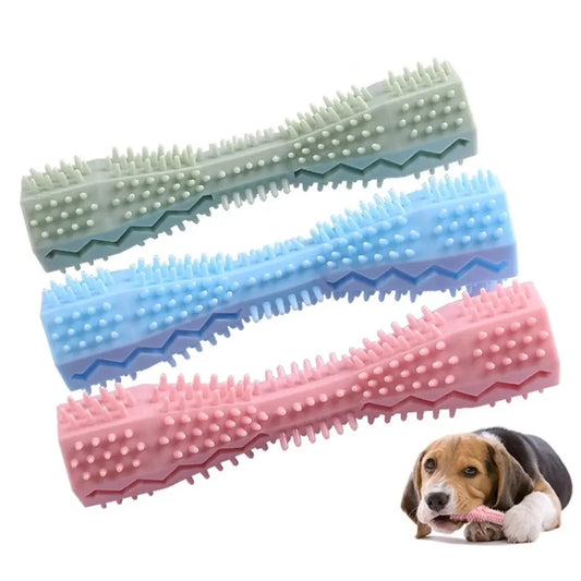 Pet teething cleaner stick toy