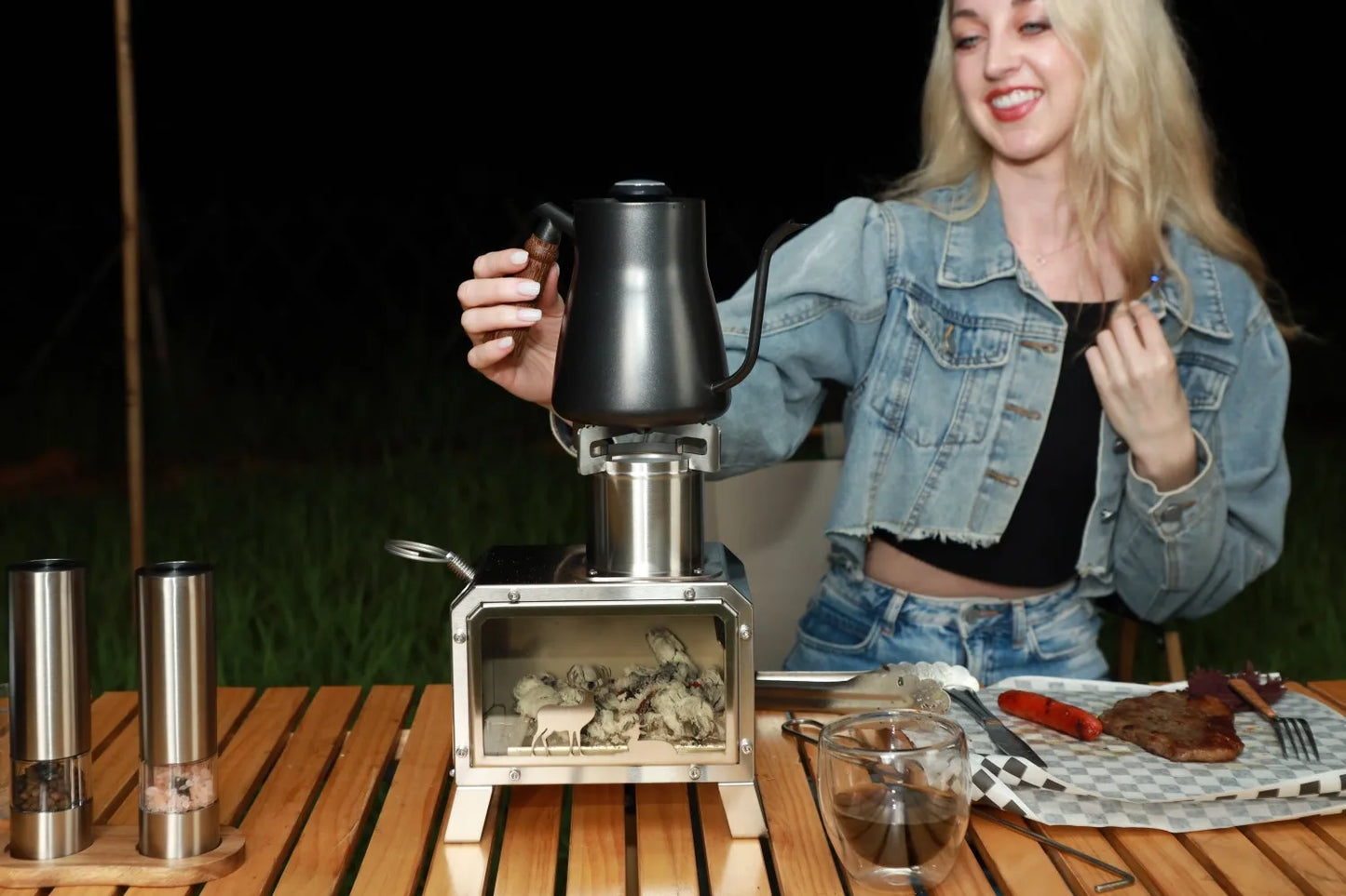 Portable Stainless Steel Bonfire Stove