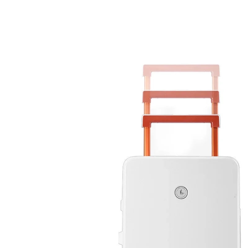 Men and Women Boarding Trolley Luggage