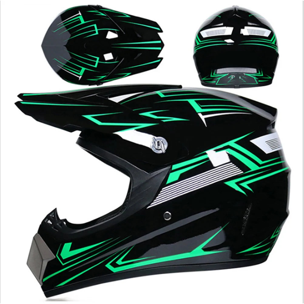 Motorcycle Full Face Helmet Motocross Helmet Resistant ABS Engineering Plastic for Adult for Cross Country