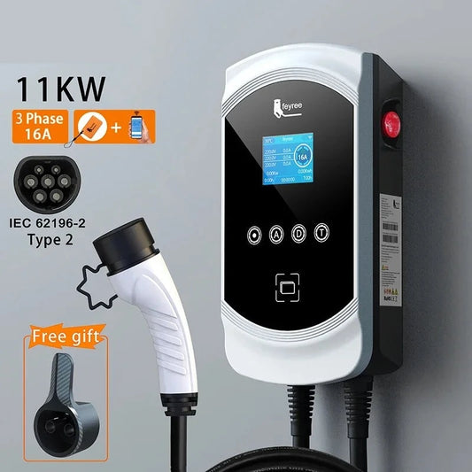 32A 7.6KW Type2 Cable Car EV Charger
