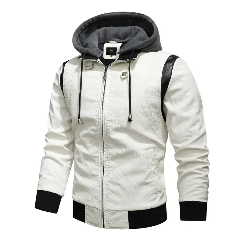 Embroidery PU Leather Jacket