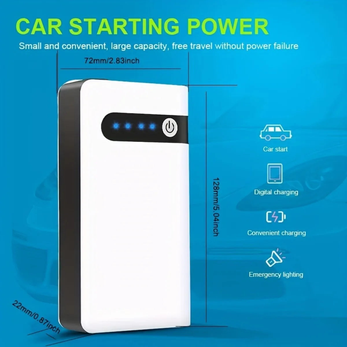 12V 600A Car Jump Starter Emergency Battery Booster
