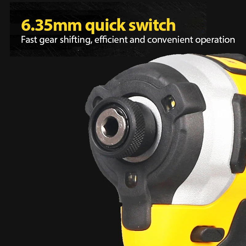 20V Impact Driver 205NM Brushless Motor Cordless Screwdriver