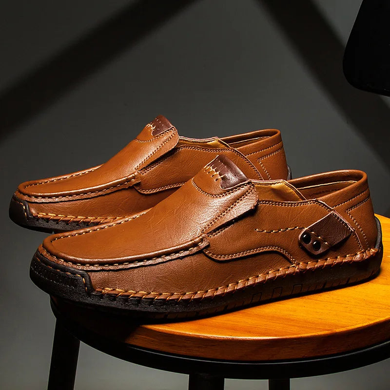 Genuine Leather Men Handmade Casual Shoes