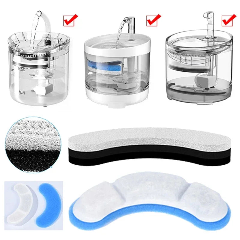12PCS Cat Water Fountain Replacement Filter