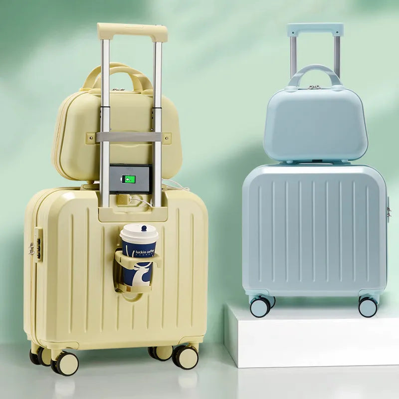 Multifunctional Travel Password Trolley Luggage