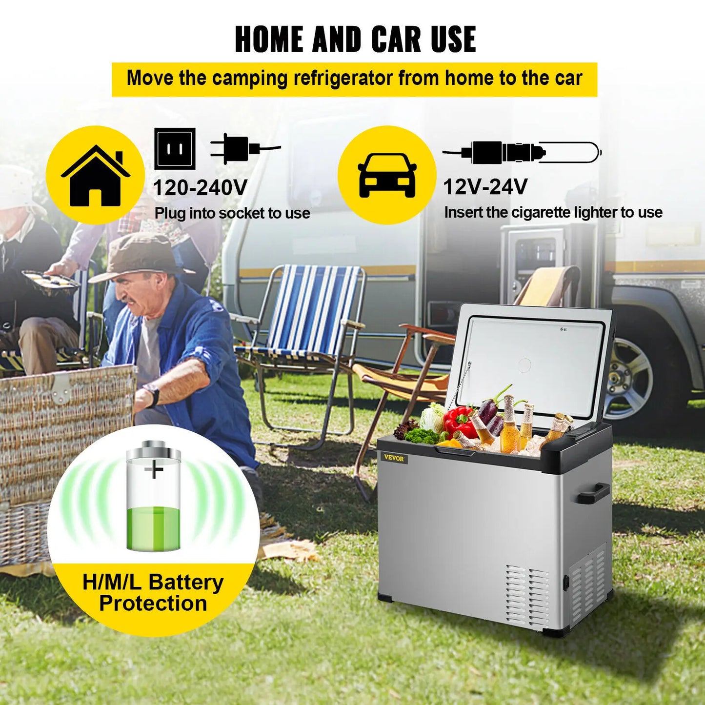 Portable Mini Car Refrigerator Freezer