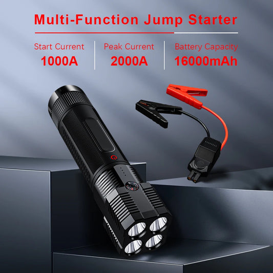 Car Jump Starter with flashlight Starting Device