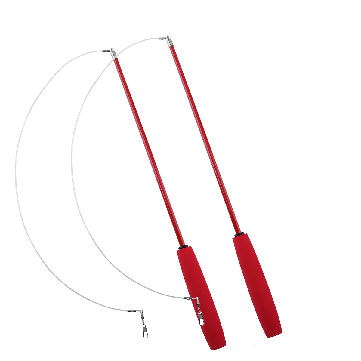 Cat Teaser Wands Three-section Telescopic Fishing Pole Toys