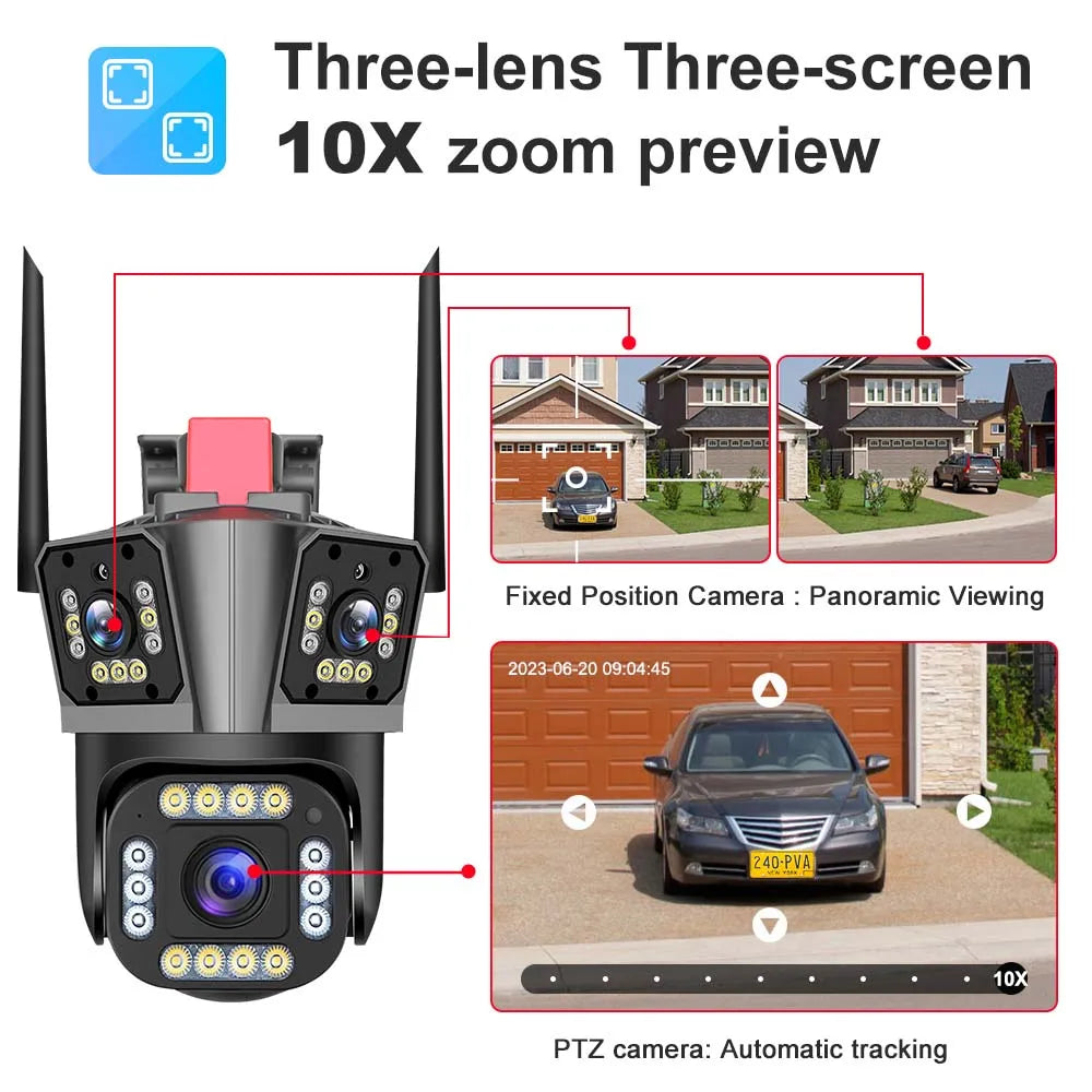 5K 12MP Wireless Outdoor WiFi Camera