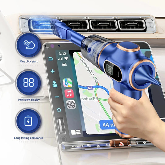 4-in-1 Strong Suction Cordless Car Vacuum Cleaner