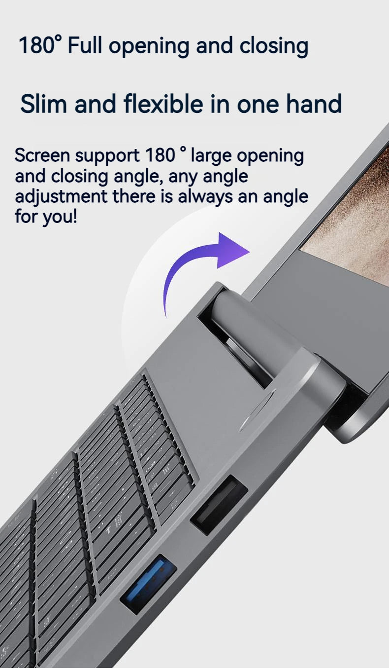 Portable Ultra-Slim Notebook Laptop
