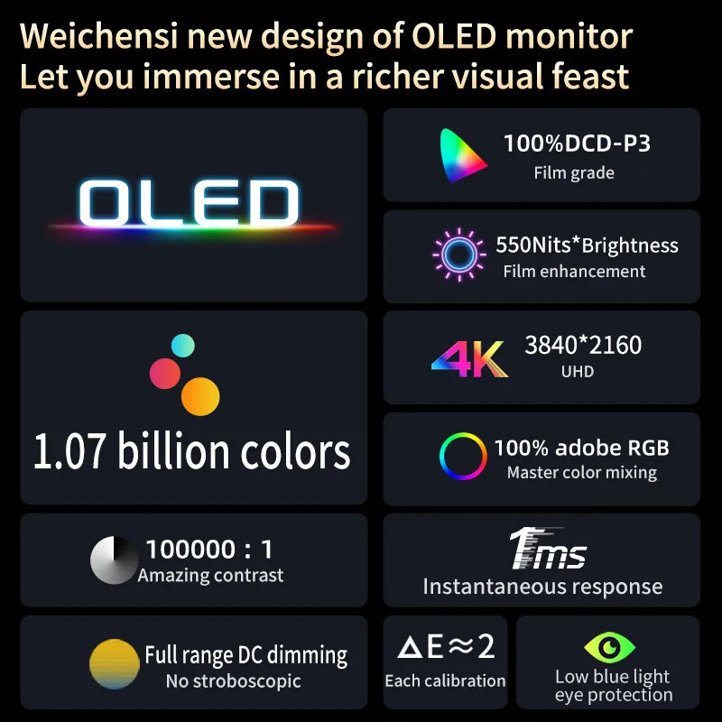 13.3 Inch 4K OLED Portable Monitor
