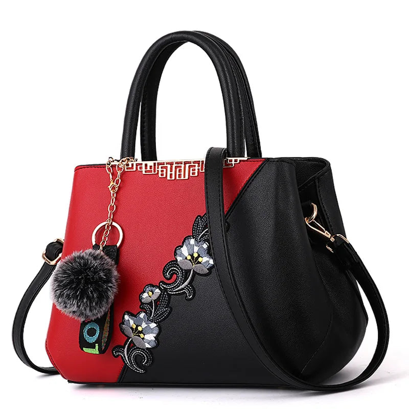 Women Leather Embroidered Handbags