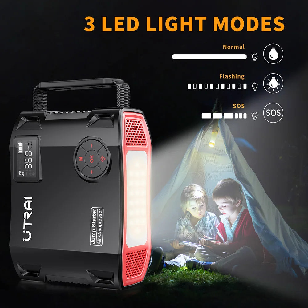 2000A 4 In 1 Jump Starter Power Pack