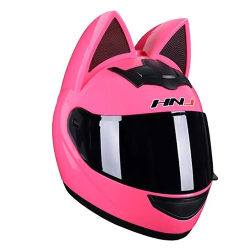 Cat Ear Motorcycle Full Face Helmet