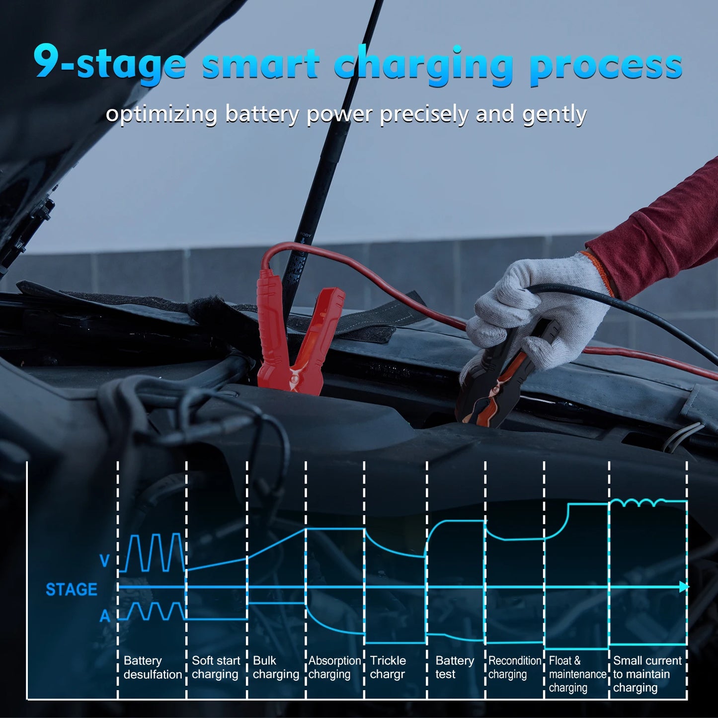 25A LiFePO4 Car Battery Charger