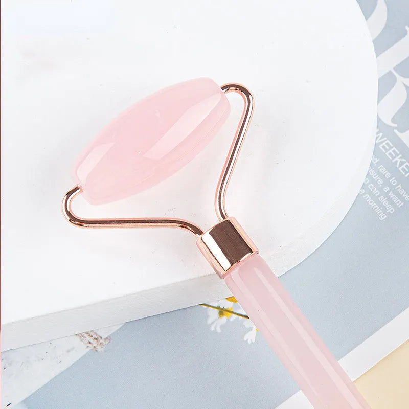 Rose Quartz Gua Sha Roller Massager