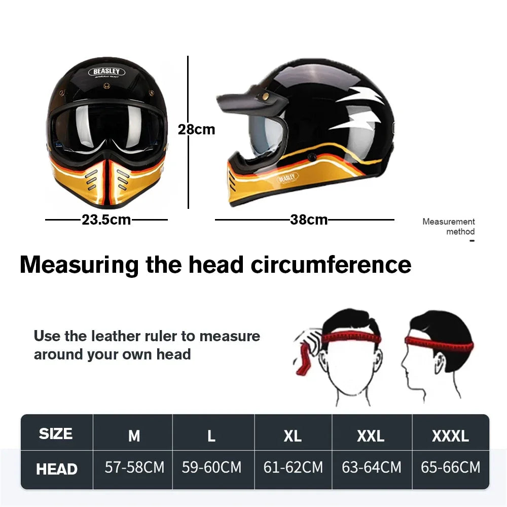 Vintage Full-Face Helmet