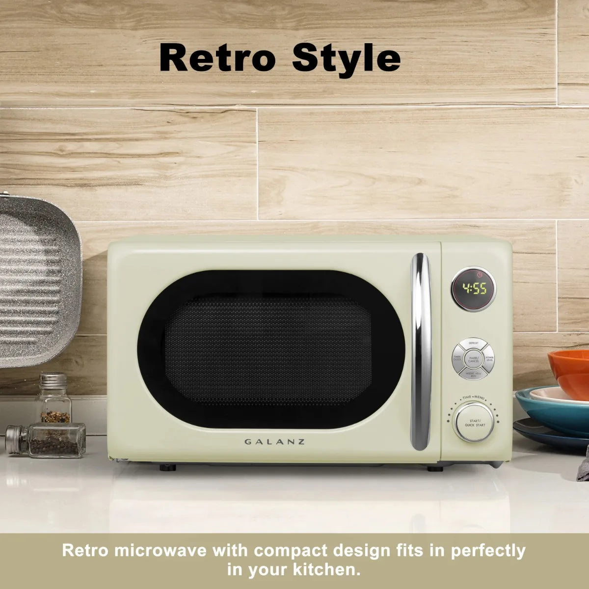0.7 cu. ft. Retro Countertop Microwave Oven