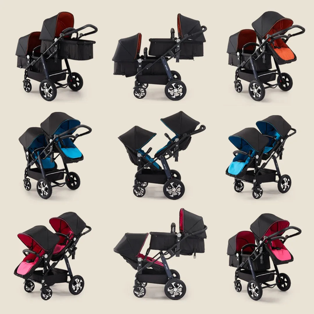 folding twin baby stroller