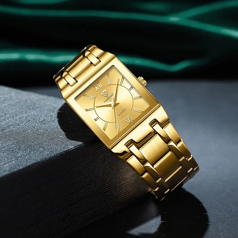 Female Luxury Golden Quartz Wristwatches