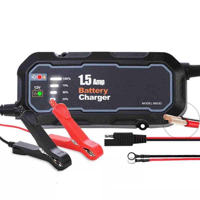 1500mA Waterproof Motorcycle Battery Charger