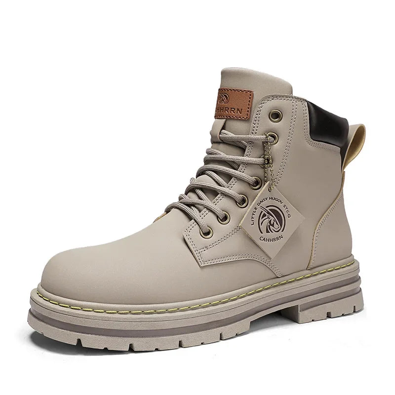 Men's Leather High Top Boots