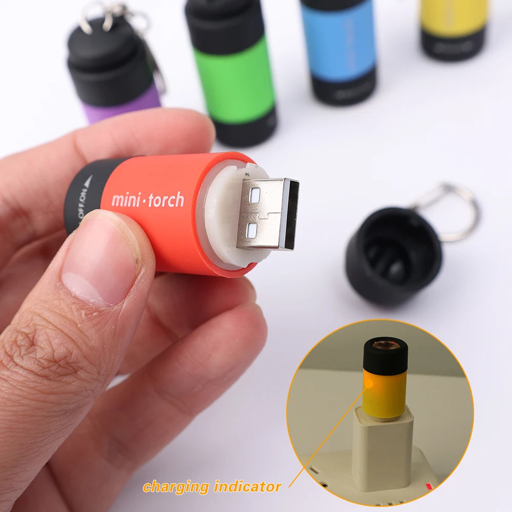 USB Rechargeable Mini Keychain Lamp