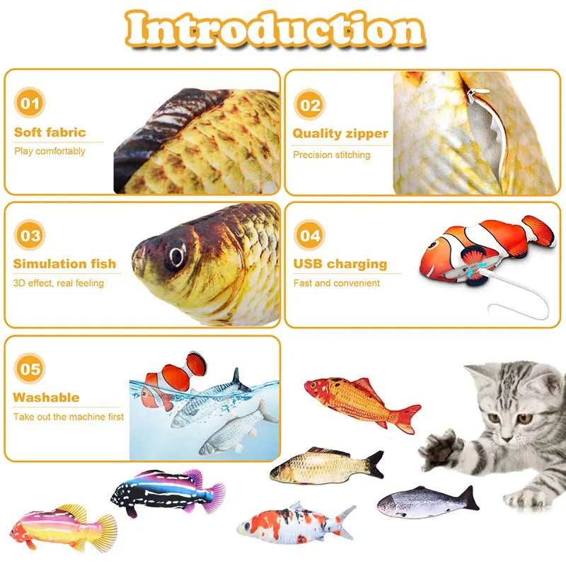 Pet USB Charger Fish Toy