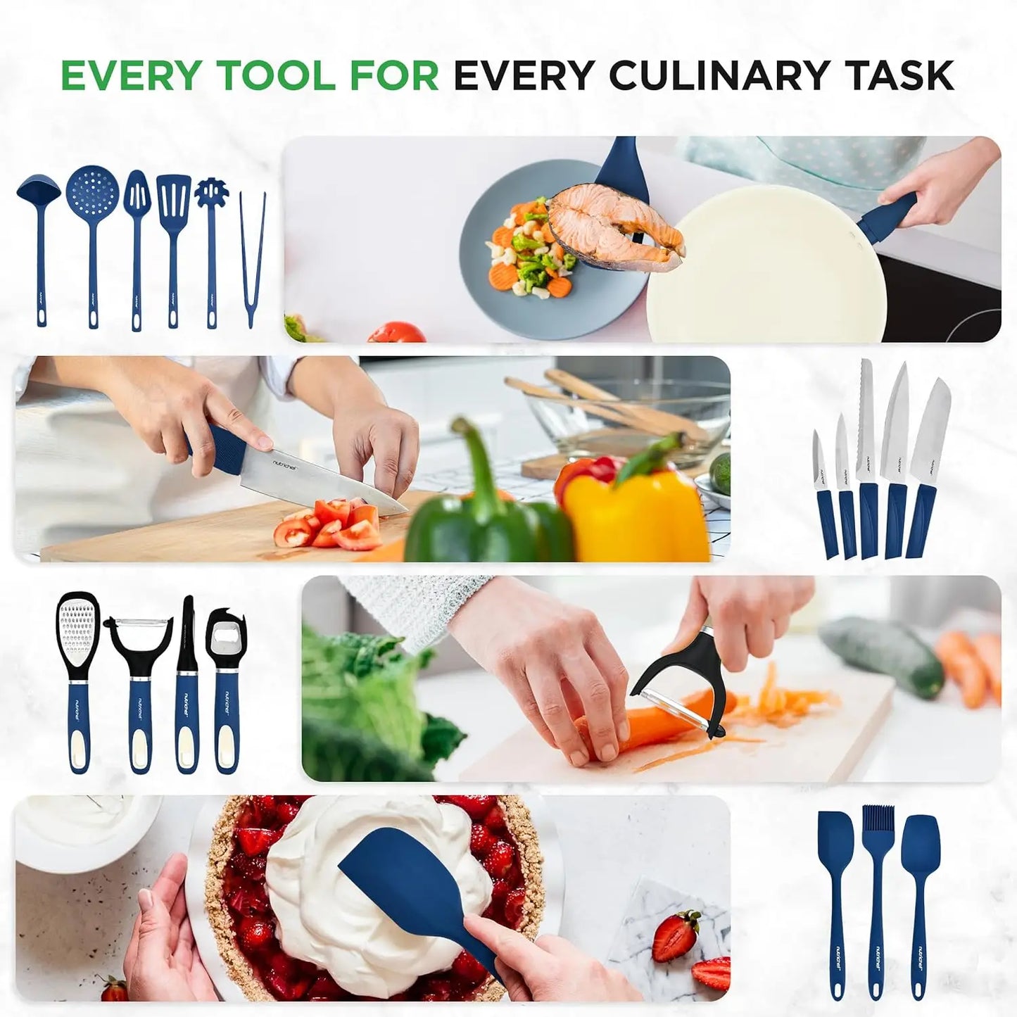 54 Piece Non-Stick Bakeware Pot and Pans Kit