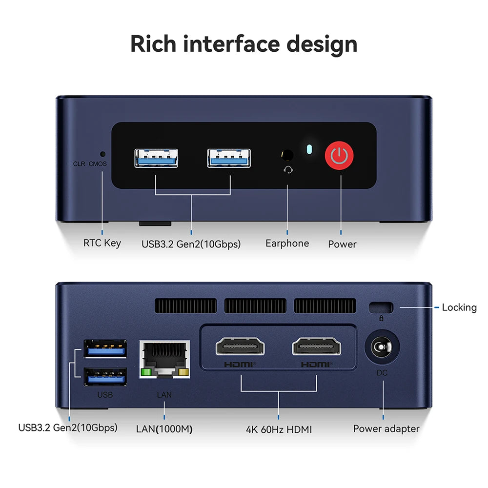 S Intel Celeron N5095 S12 Pro N95/N100 Mini PC