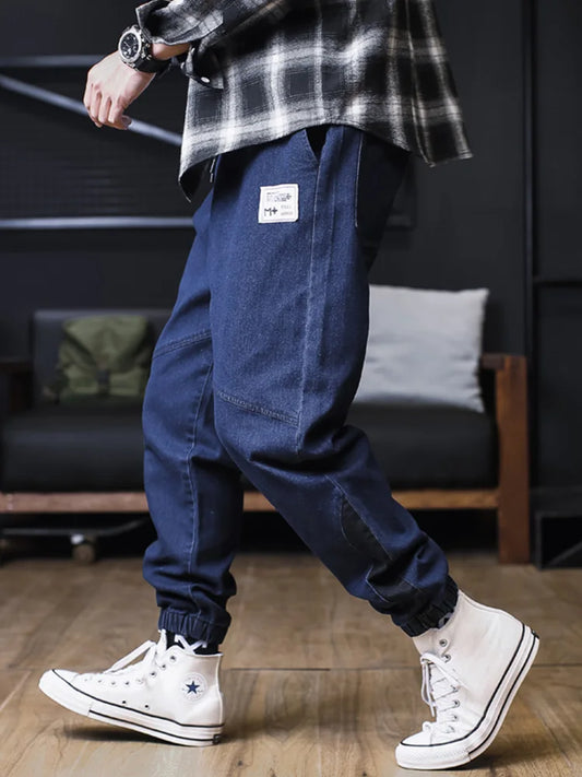 Men Loose Joggers Streetwear Harem Jeans