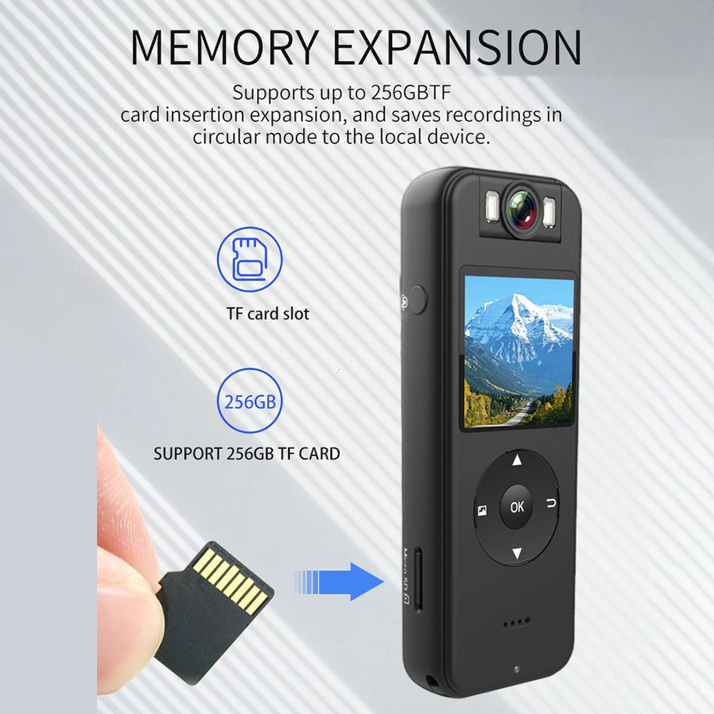 1080P 4K HD Mini DV Sports Night Vision Body Camera