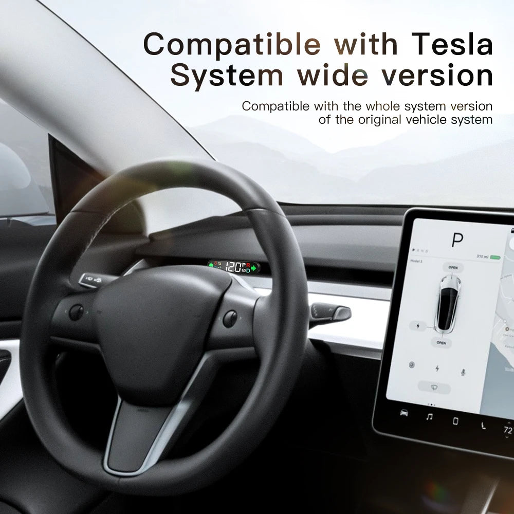 YZ HUD Head-up Display Tesla Speedometer