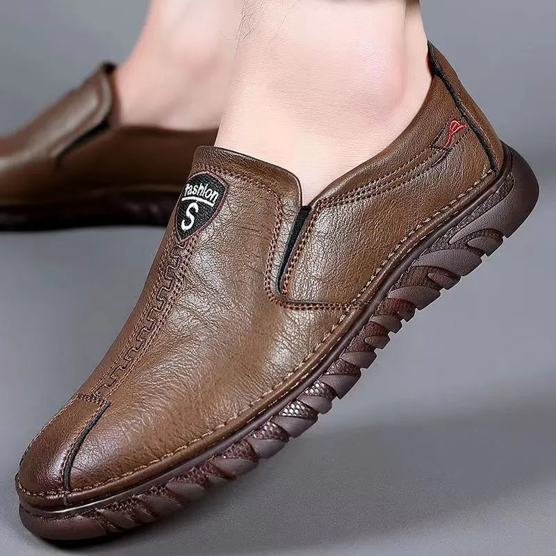 Genuine Leather Men Casual Shoes