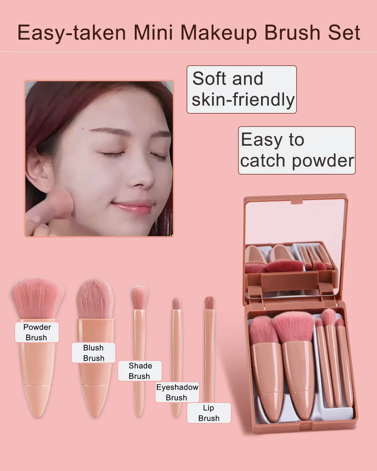 Mini Makeup Brushes Set