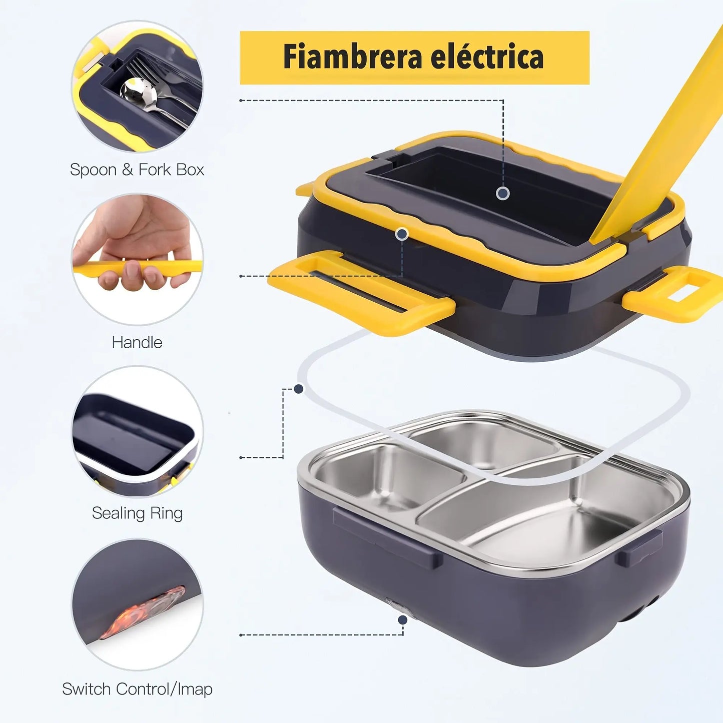 Portable Electric Lunch Box Food Heater
