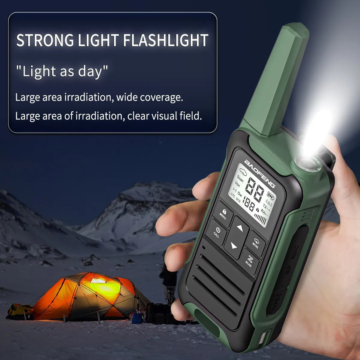2pcs F22 Mini Walkie Talkie