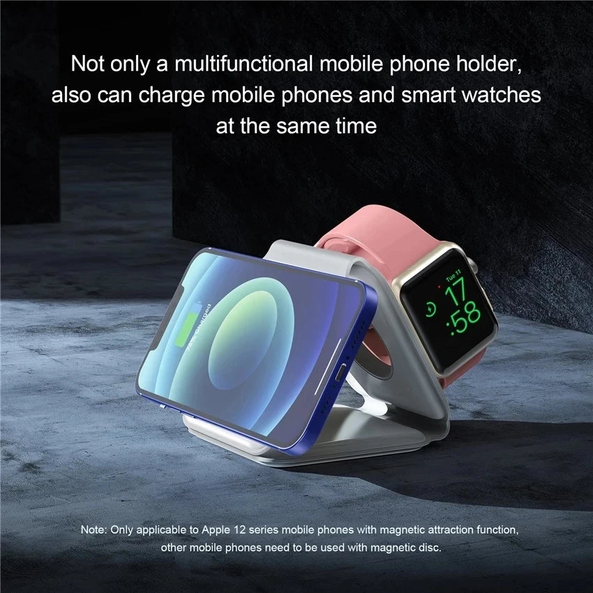 100W 3 in 1 Magnetic Portable Wireless Charger