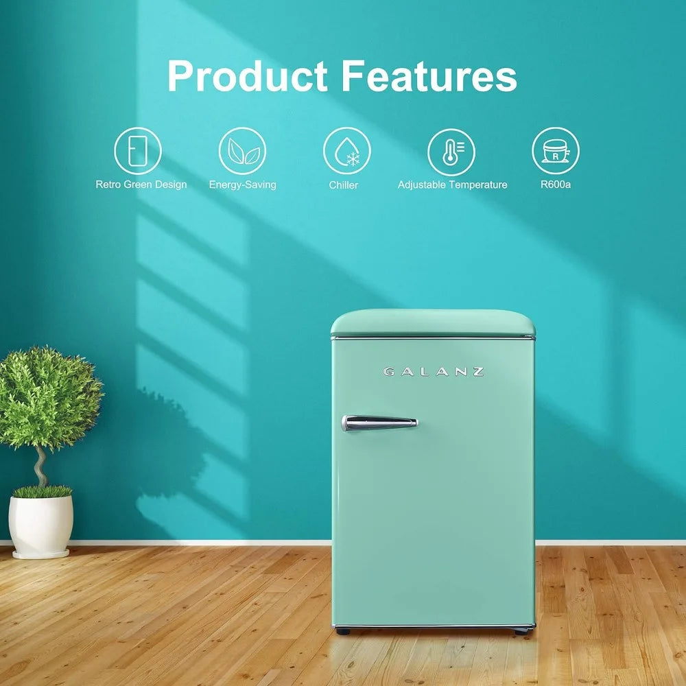 Green Retro Mini Fridge