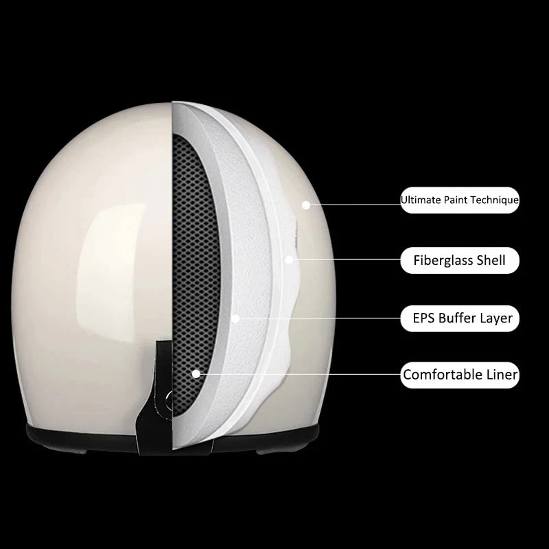 Style Retro Motorcycle Helmet