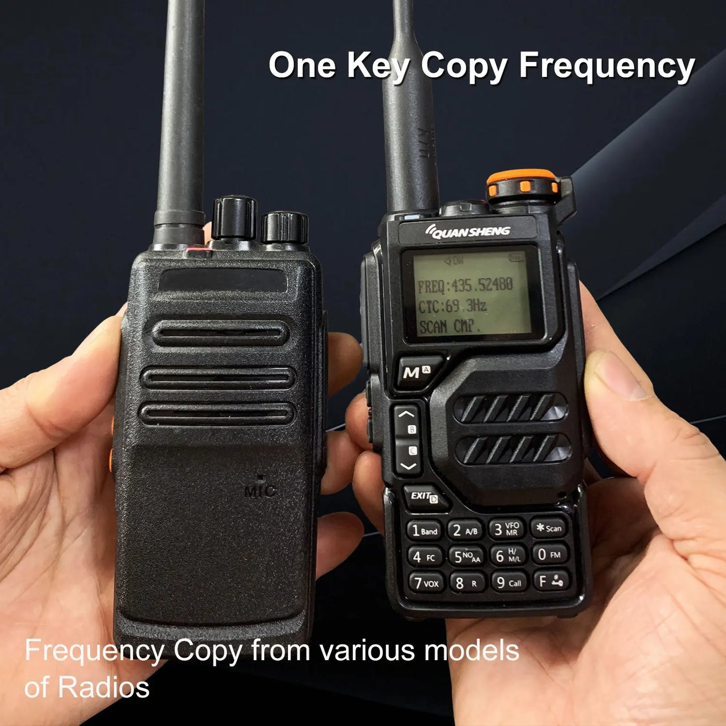 50-600MHz RX Walkie Talkie