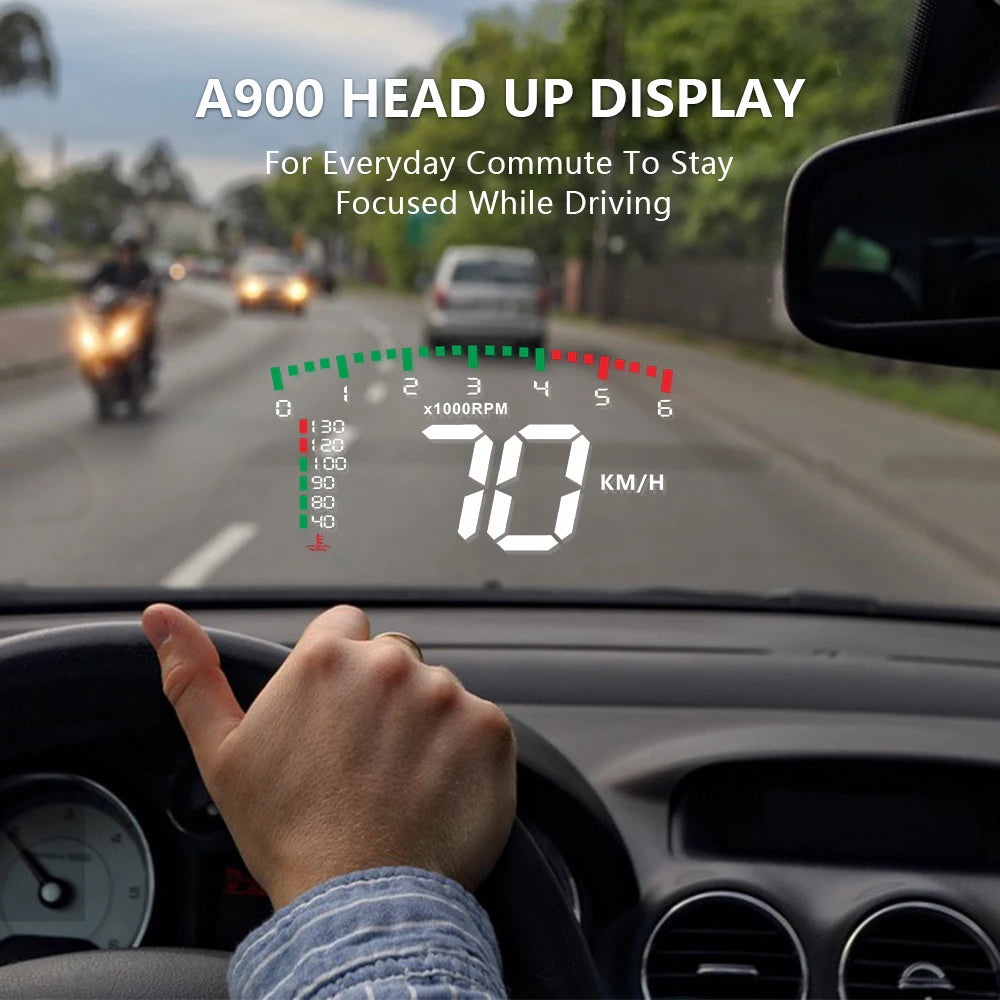 A900 Auto Hud Display  Windshield Speedometer