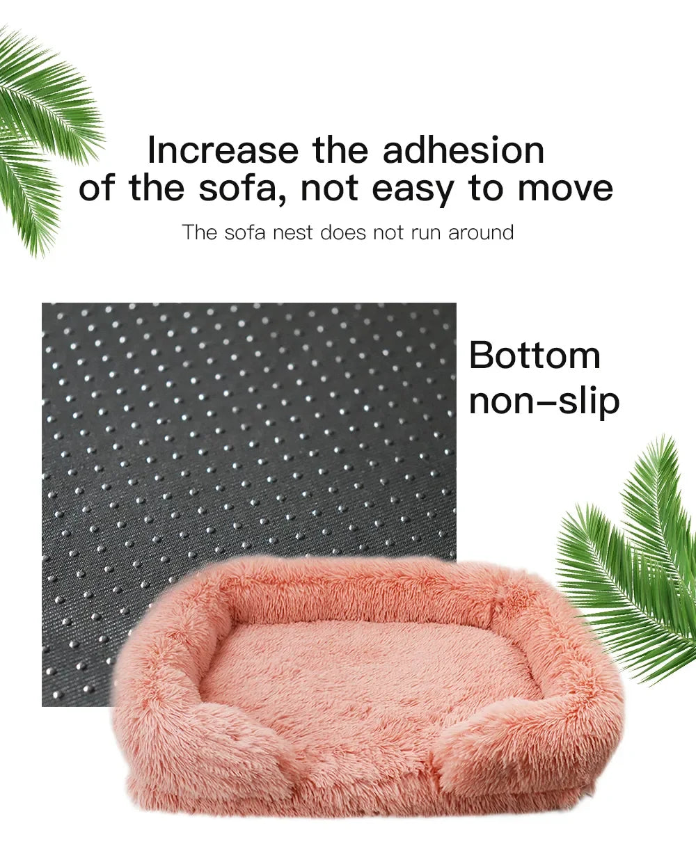 Large Dog Plush Bed