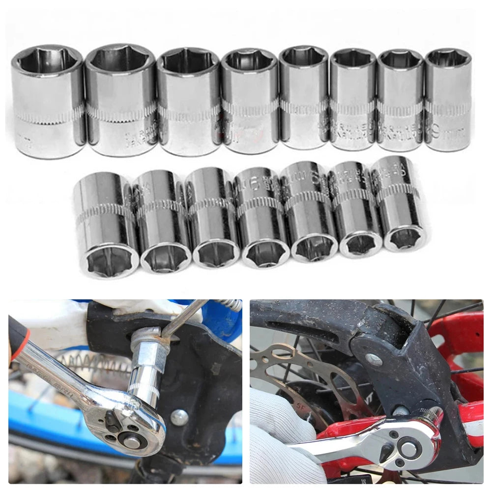 1pc 4-14mm 1/4in Head Hex Keys Socket Tool set