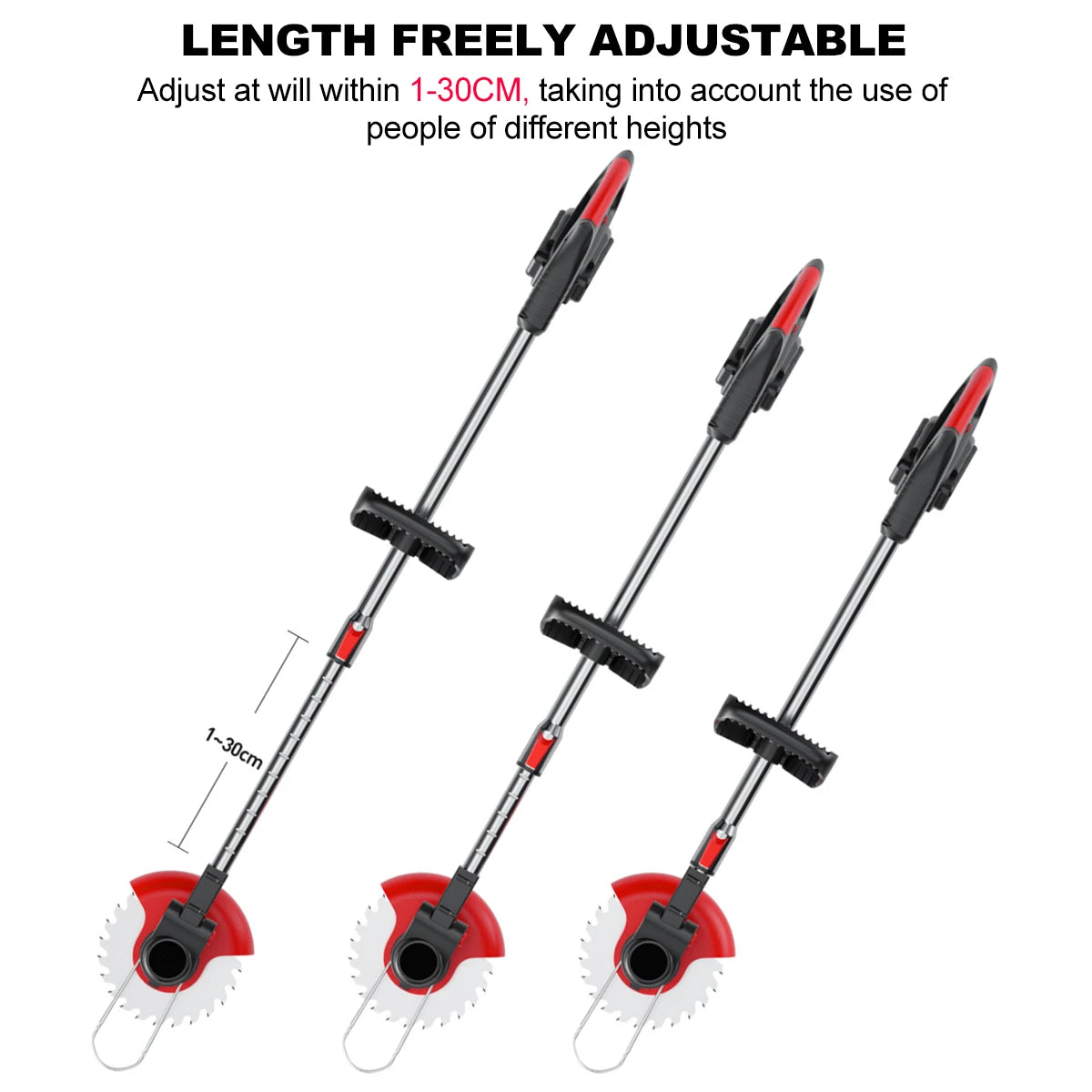 Adjustable Length Cordless Grass Trimmer