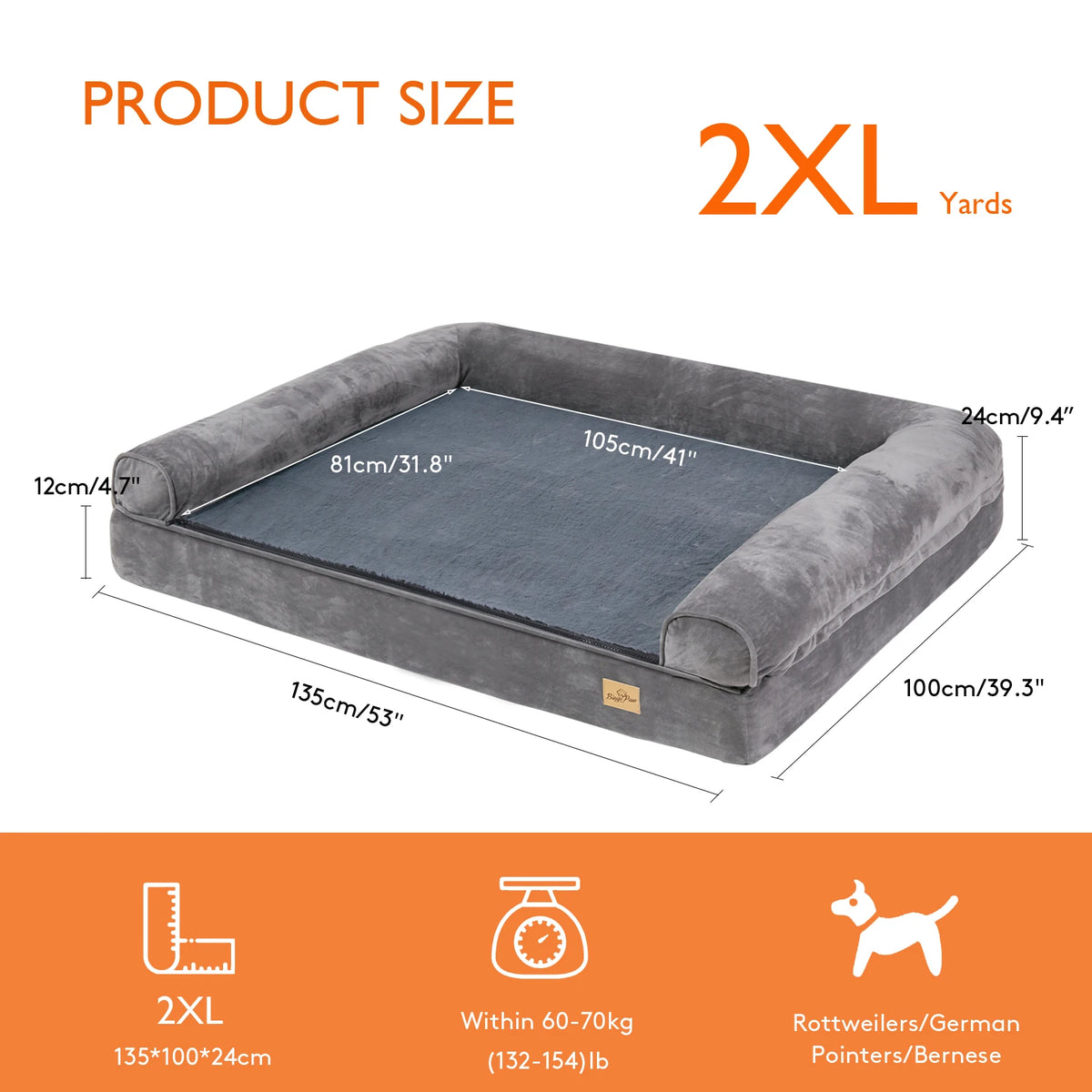 Dog Extra Large Orthopedic Bed